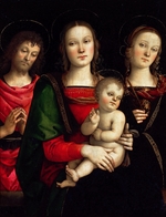 Perugino - Madonna and Child with Saints Catherine of Alexandria and John the Baptist