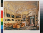 Hau, Eduard - Interiors of the Winter Palace. The First Reserved Apartment. The Drawing-Room of Duke Maximilian Leuchtenberg