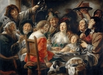 Jordaens, Jacob - The King Drinks, or Family Meal on the Feast of Epiphany