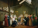Grandpierre-Deverzy, Adrienne Marie Louise - The Studio Interior of Abel de Pujol