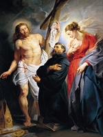 Rubens, Pieter Paul - Saint Augustine Between Christ and the Virgin