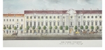 Sadovnikov, Vasily Semyonovich - The Stroganov Palace (From the panorama of the Nevsky Prospekt)