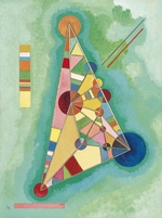 Kandinsky, Wassily Vasilyevich - Colorful in the triangle
