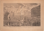 Gabler, Ambrosius - The coronation procession of Francis II from the Frankfurt Cathedral to Römerberg in July 1792