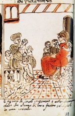 Del Castellazzo, Moise (Moses) - The multiplication of the Israelites in Egypt. The Codex Choumach (Picture Pentateuch of Moses dal Castellazzo)