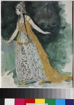 Serov, Valentin Alexandrovich - Lyudmila. Costume design for the opera Ruslan and Lyudmila by M. Glinka