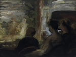 Daumier, Honoré - The Theatre Box