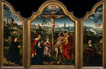 Cleve, Joos van - Triptych: The Crucifixion with Donor and His Wife
