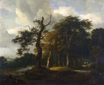 Ruisdael, Jacob Isaacksz, van - A Road through an Oak Wood