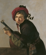 Bronckhorst, Jan Gerritsz van - Young Man Playing a Theorbo