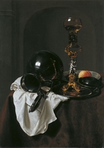 Treck, Jan Jansz. - Still Life with glass of wine and pewter jug