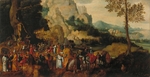 Herri met de Bles, Henri de - Landscape with Saint John the Baptist Preaching