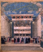 Coxcie (Coxie), Michiel - The throne hall of the castle in Binche