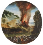 Herri met de Bles, Henri de - Landscape with the temptation of Saint Anthony