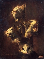 Snyders, Frans - Studies of cats' heads