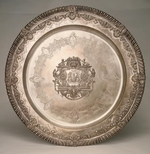 Lamerie, Paul de - Dish with the Arms of Barons Stroganov