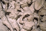 Art of Ancient Rome, Classical sculpture - The Battle of Adrianople in 378 (Relief of a sarcophagus)