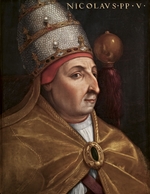 Dell'Altissimo, Cristofano - Portrait of Pope Nicholas V (Giovio Series)