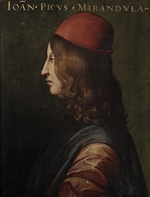 Dell'Altissimo, Cristofano - Portrait of Giovanni Pico della Mirandola (Giovio Series)