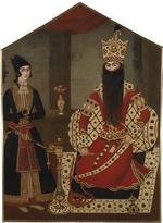 Mihr Ali - Portrait of Fath Ali Shah Standing (1797-1834)