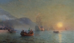 Aivazovsky, Ivan Konstantinovich - Christopher Columbus sailing from Palos