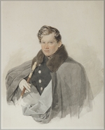 Sokolov, Pyotr Fyodorovich - Portrait of Count Sergey Vasilyevich Trubetskoy (1815-1859)