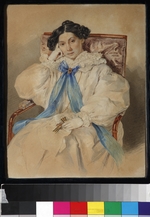 Sokolov, Pyotr Fyodorovich - Portrait of Elizabeth Mikhailovna Khitrovo (1783-1839)