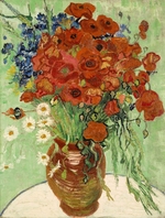 Gogh, Vincent, van - Still Life, Vase with Daisies and Poppies