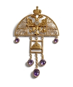 Holmström, Albert, (Fabergé manufacture) - Pendant to the 300th Anniversary of the Romanov Dynasty