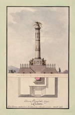 Thomas de Thomon, Jean François - Design of the column commemorating centennial of the Battle of Poltava