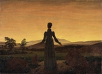 Friedrich, Caspar David - Woman before the Rising Sun