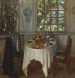 Zhukovsky, Stanislav Yulianovich - Interior with samovar