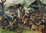 Samokish, Nikolai Semyonovich - The Battle of Maloyaroslavets on 24 October 1812