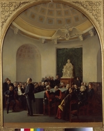 Ladurner, Adolphe - The ceremonial meeting of the Academy of Arts in 1839