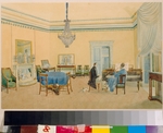 Anonymous - Interior with figures. The Music Room