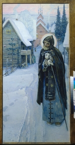Nesterov, Mikhail Vasilyevich - Saint Sergius' labours (Triptych, Right part)