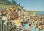 Lebedev, Klavdi Vasilyevich - The baptism of the residents of Kiev in 988