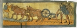 Anonymous - Peasants ploughing (Miniature from the Cotton MS Tiberius)