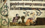 Anonymous - Reaping and binding sheaves (From the Luttrell Psalter)