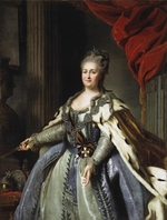 Rokotov, Fyodor Stepanovich - Portrait of Empress Catherine II (1729-1796)