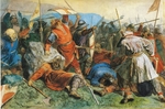 Arbo, Peter Nicolai - Saint Olav at the Battle of Stiklestad