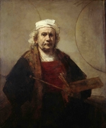 Rembrandt van Rhijn - Self portrait with two circles