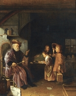 Egmondt, Pieter Cornelisz. van - A schoolmaster teaching his pupils in a classroom