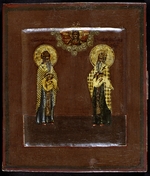 Russian icon - Saints Gurias of Kazan and Varsonofius of Tver