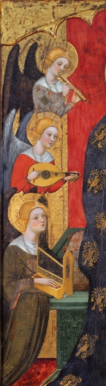 Serra, Pere - Madonna with Angels Playing Music (Detail)