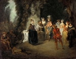Watteau, Jean Antoine - The French Comedy