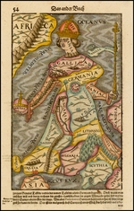 Münster, Sebastian - Europa regina (Queen Europe) From the Cosmographia