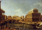 Canaletto - Capriccio with the Palladian architecture