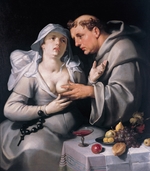 Haarlem, Cornelis Cornelisz., van - A monk and a nun (The Miracle at Haarlem)