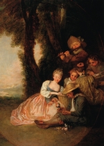 Watteau, Jean Antoine - The Declaration Of Love